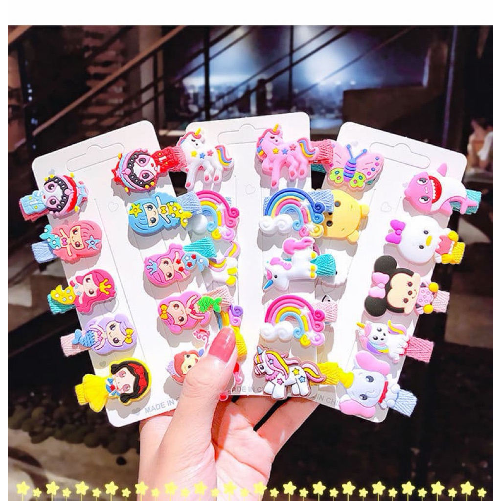 JEPIT RAMBUT ANAK 1 SET 10 PCS Hiasan Kepala