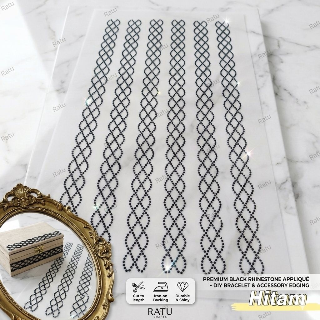 [PER LEMBAR] SWAROVSKI Diamond Tikar / Payet Pres / Payet Tikar Gosok