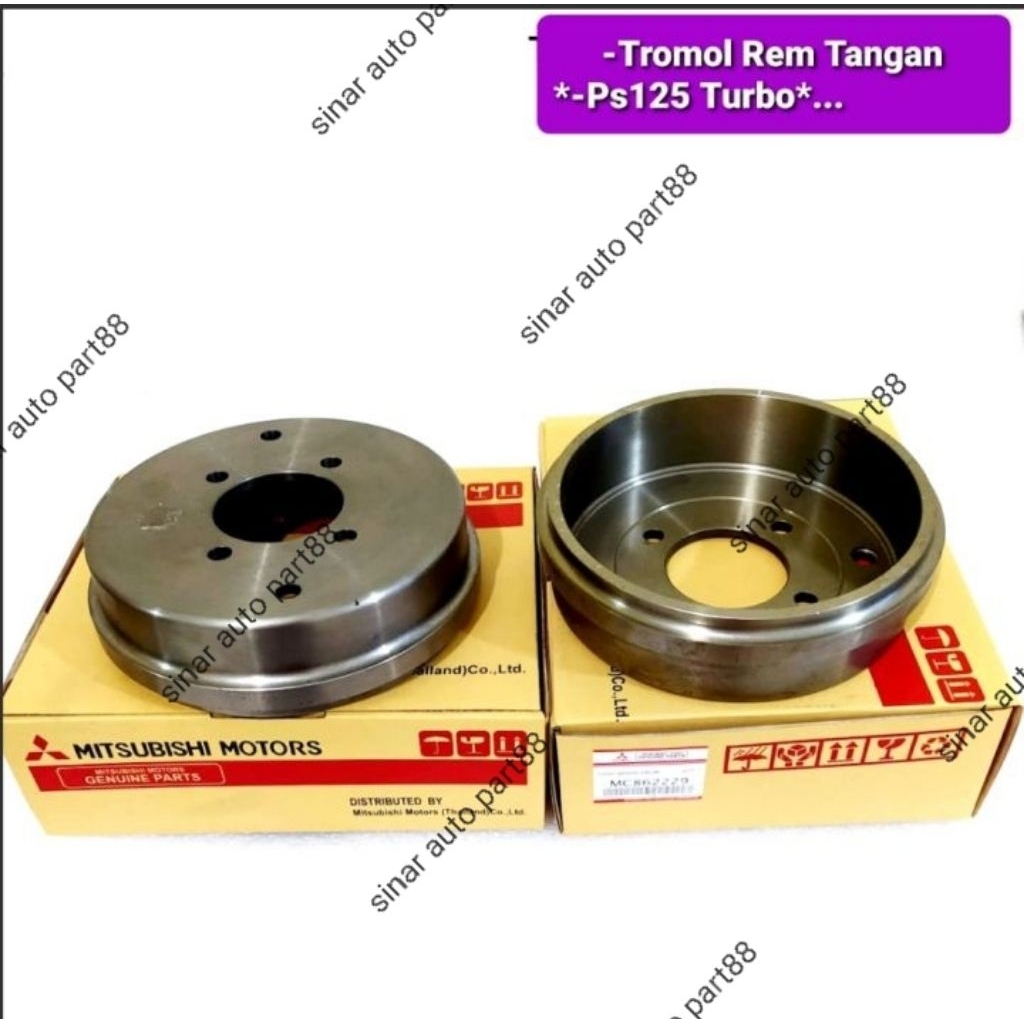 TROMOL TANGAN/HEAD BRAKE DRUM CANTER PS125 TURBO