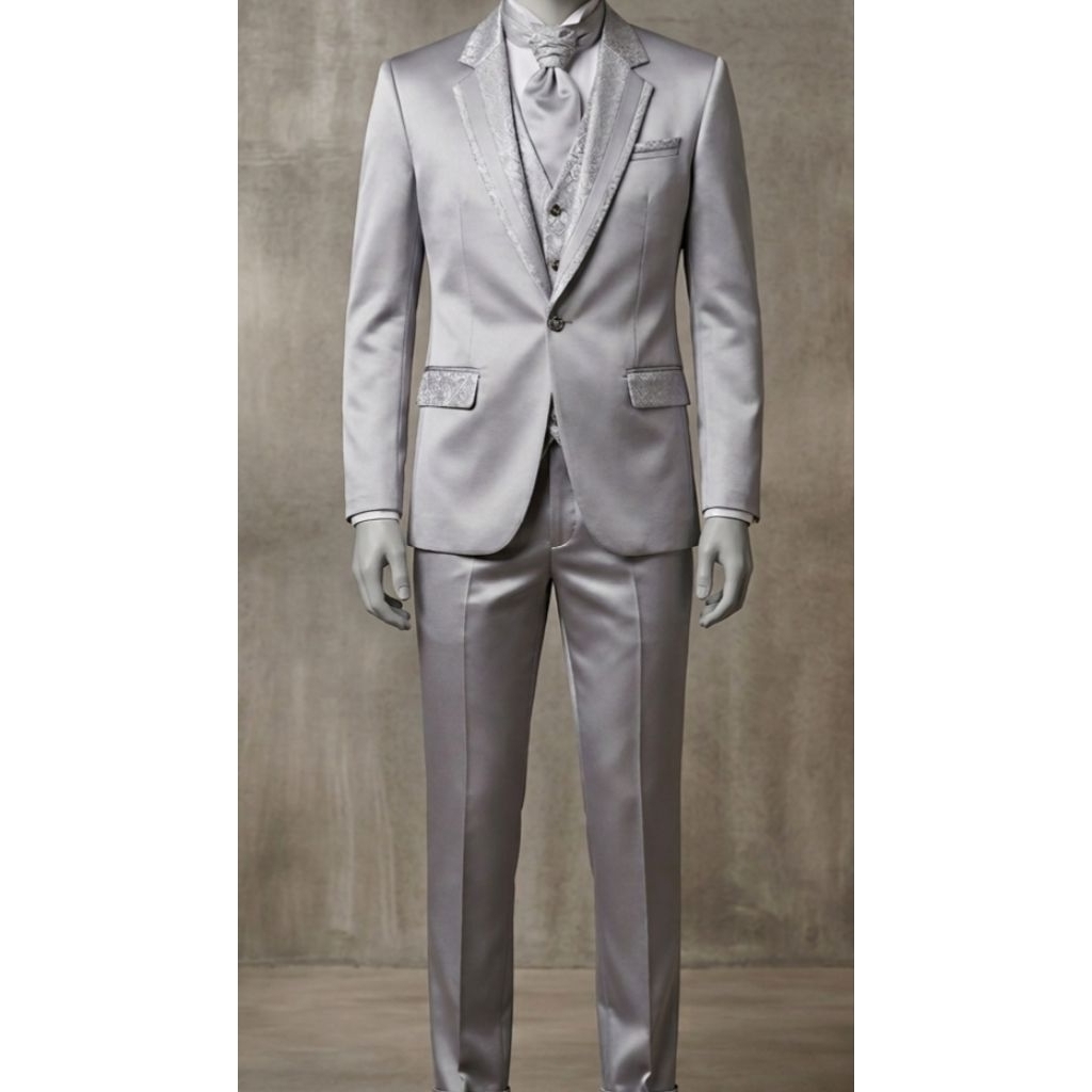 SALE  Jas pengantin pria silver