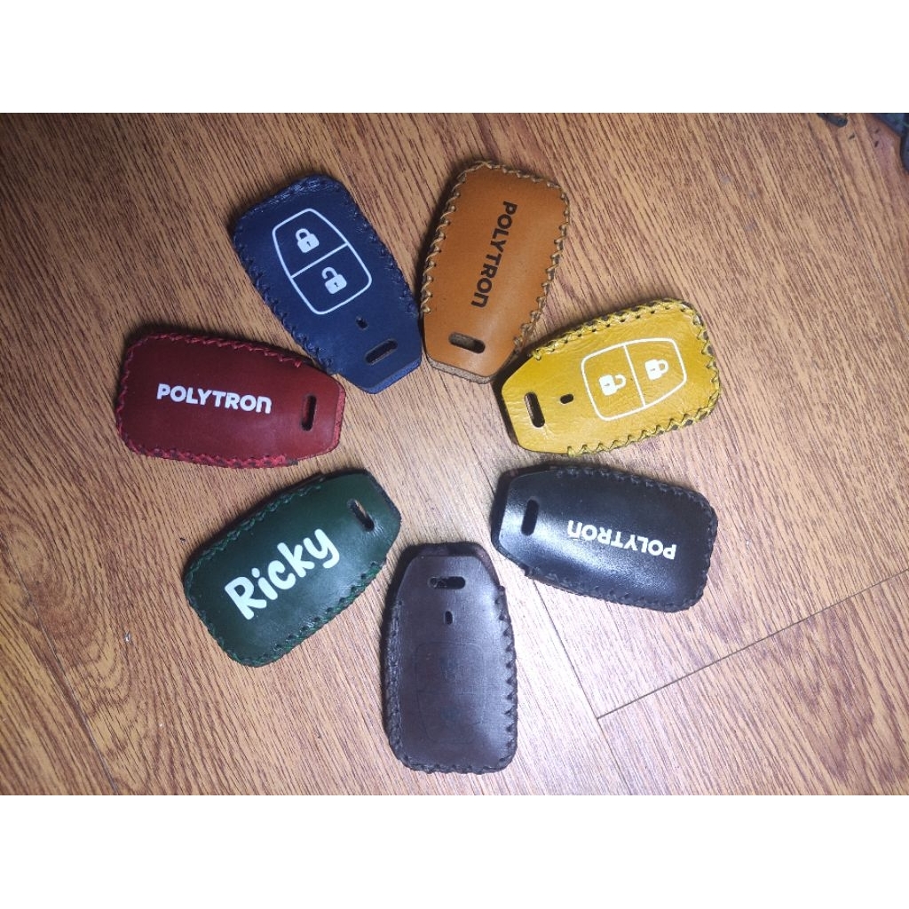 POLYTRON FOX 350 FOX 200 Leather Case Motor Listrik Keyless Remote