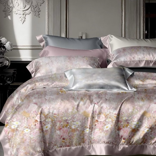 BIOSIBEDDING Sprei Sutra 60S Organik Asli Import Lembut Halus - Sprei Sutra Serat Bamboo Ready Stok 