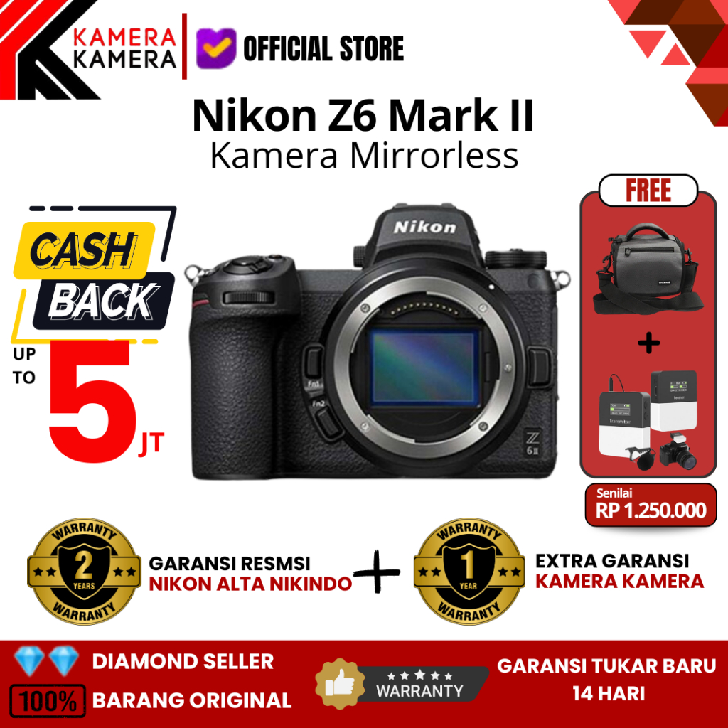 Nikon Z6 II Nikon Z6II Nikon Z6 Mark II Body Only GARANSI RESMI