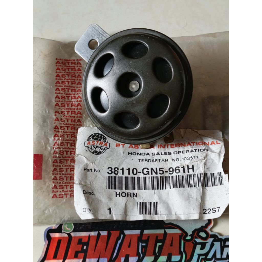 klakson bel astrea prima, astrea star, astrea 800, astrea grand original astra internasional NOS