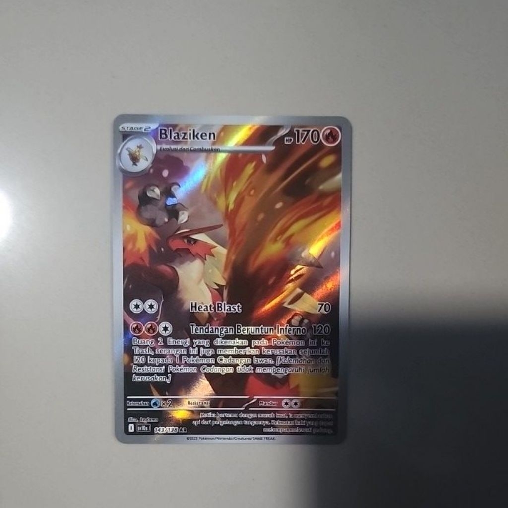 kartu pokemon blaziken AR