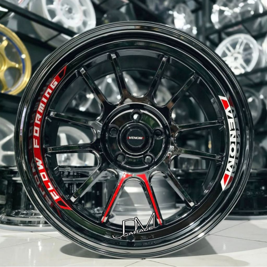 velg venom BLACK CHROME r18 lebar 9 pcd 5x114,3 et 20 velg mobil ring 18 pnp mobil Innova reborn ven