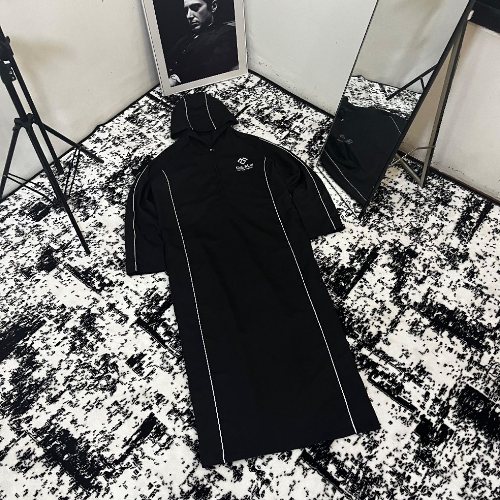 Gamis Pria V2 Hoodie Premium | Gamis Hoodie Reflektif | Gamis Pria Slimfit