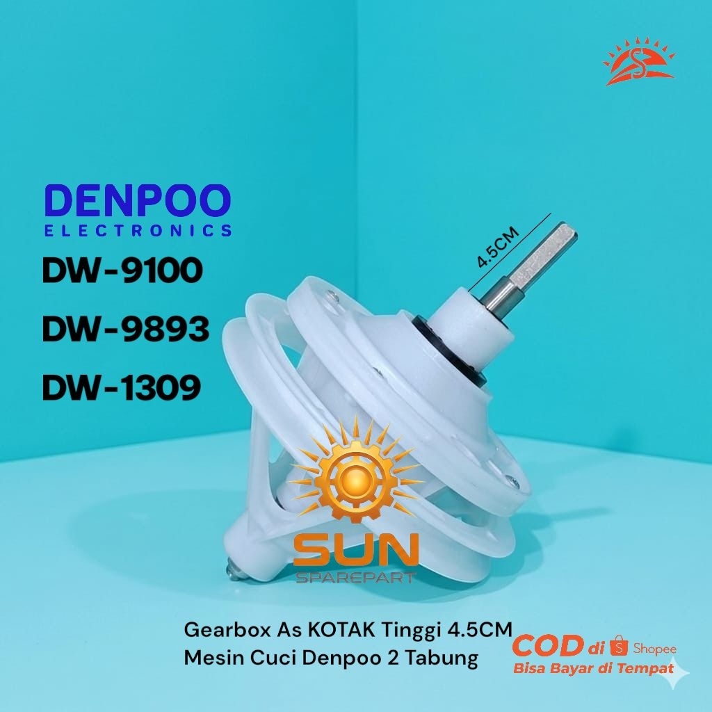 Gearbox Denpoo AS KOTAK 4.5CM Gearbox Denpoo DW-9100 DW-9893 DW-1309 Gerbox Denpoo As Kotak