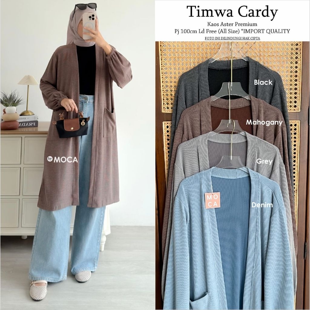 Timwa Cardy by Moca - cardy - atasan cardy wanita model terbaru kekinian - atasan cardy baju lebaran