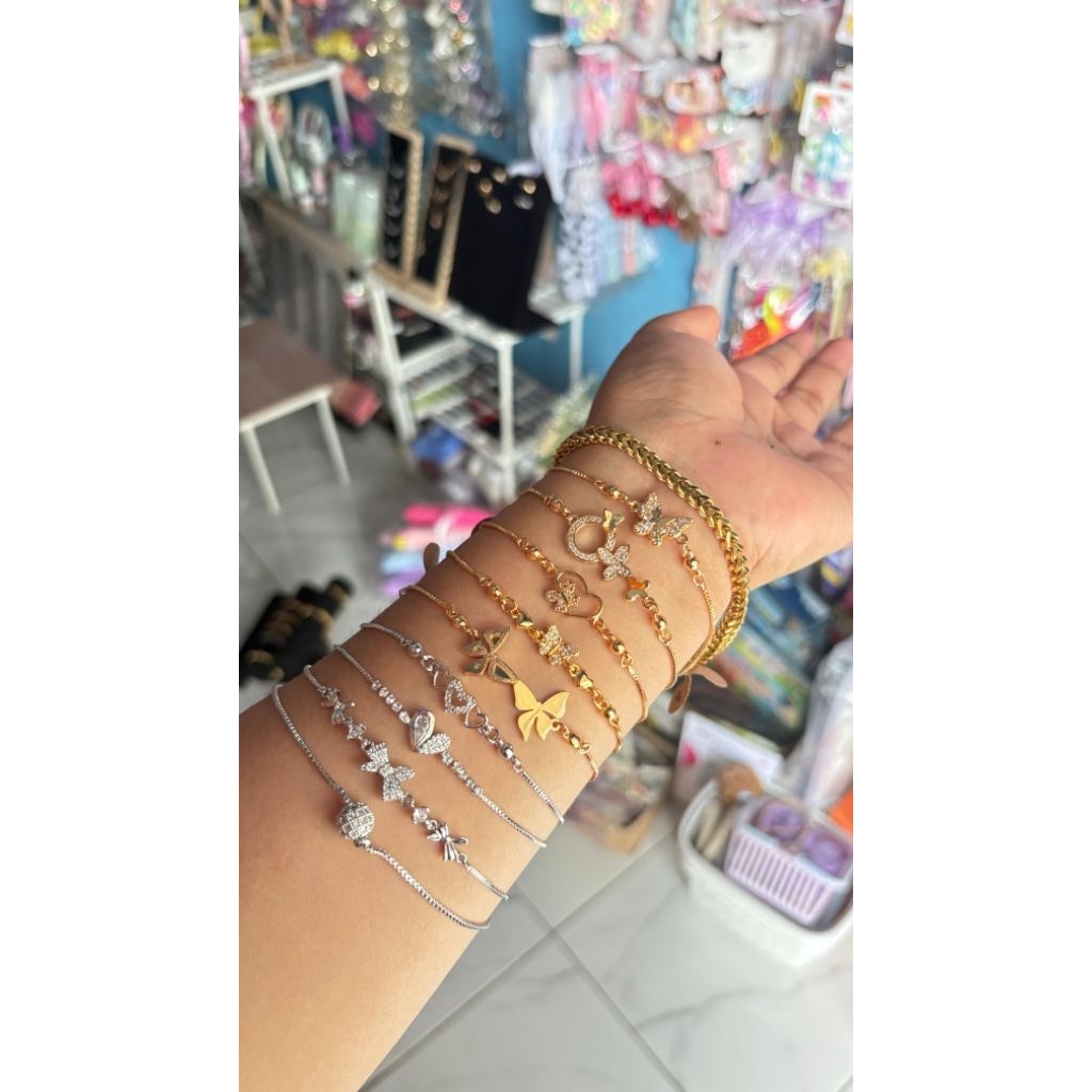 Gelang Serut Titanium / Anti Karat / Anti Luntur