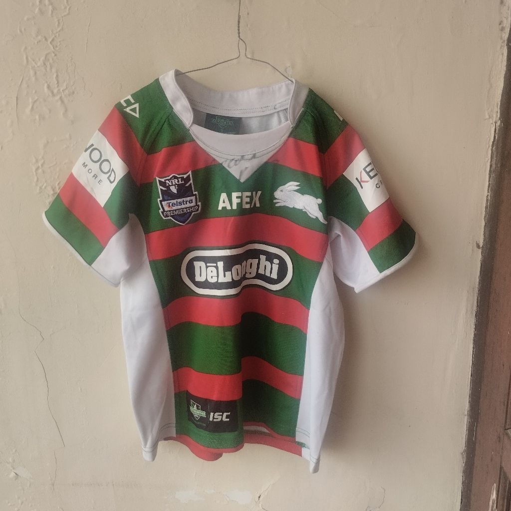 South Sydney Rabbitohs NRL Rugby League Shirt Jersey Youth with signature Original