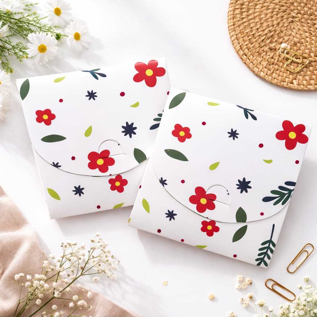 BOX HIJAB SQUARE BOX HIJAB MOTIF PACKAGING HIJAB AESTHETIC MOTIF