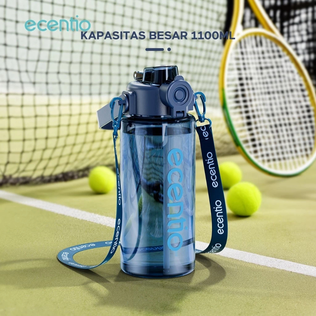 BOTOL ECENTIO Plastik Sport 1100ML SPORT ET02101/102 | Tempat Air Minum Ecentio Sport ET02101/102