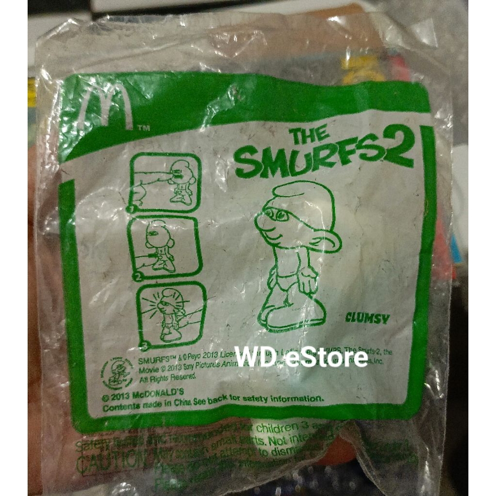 McDonald Happy Meal The Smurfs 2, Clumsy