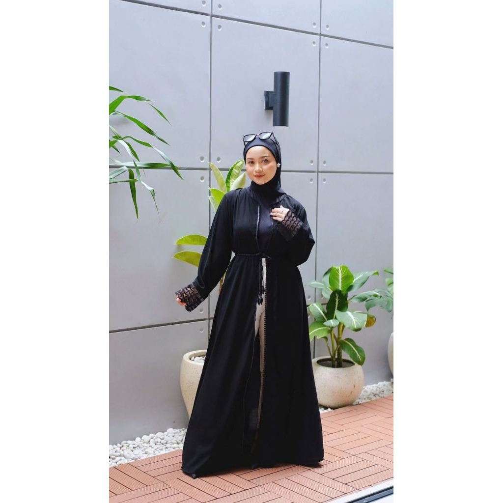 GAMIS ABAYA OUTER TERBARU / GAMIS ABAYA HITAM