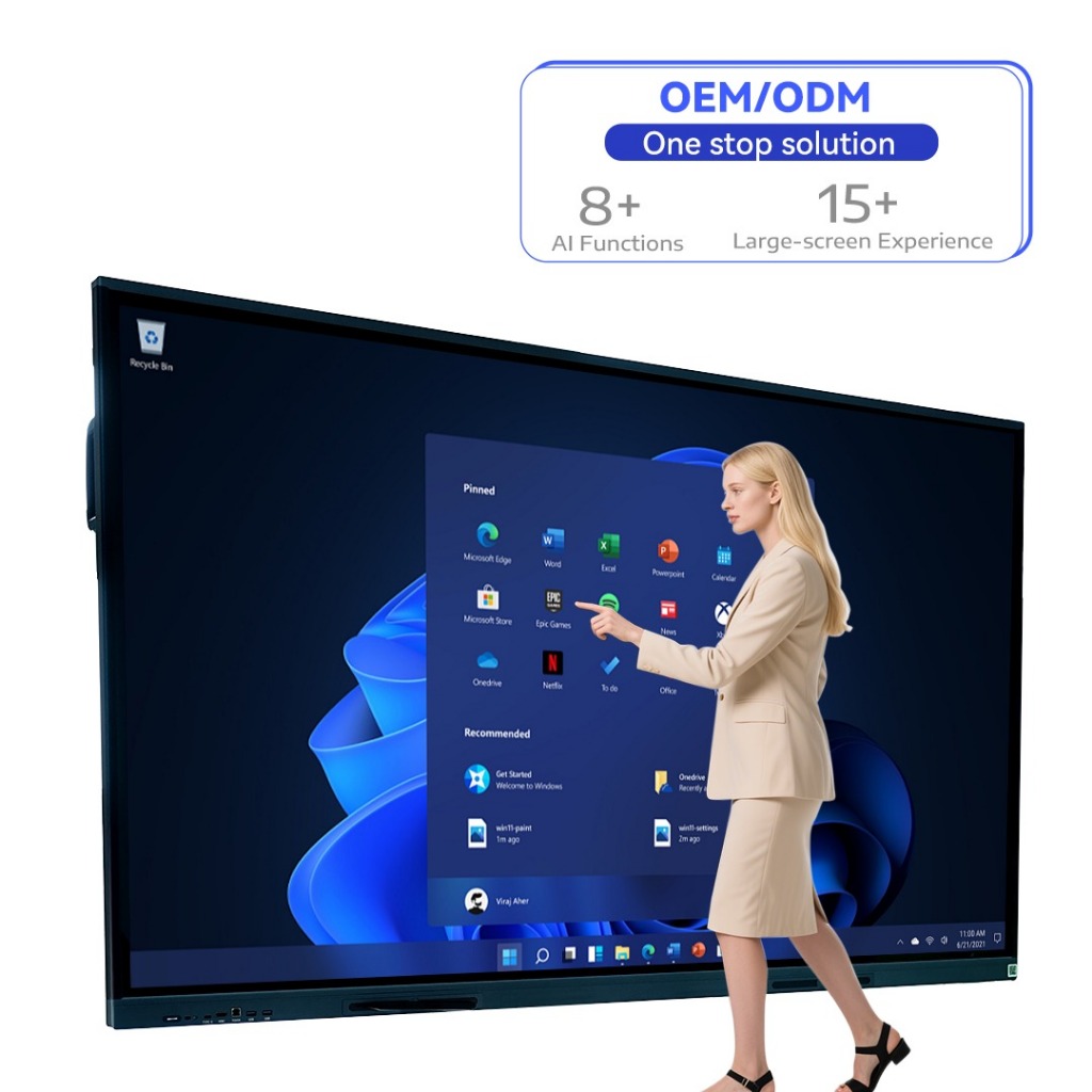 Interactive Smartboard 75 Inch Smart TV Touchscreen Interactive Display Digital Board New Ready Stoc