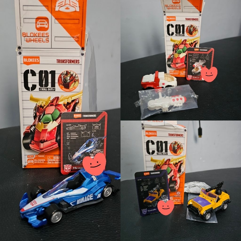 blokees wheels c01 transformers swerve mirage swindle