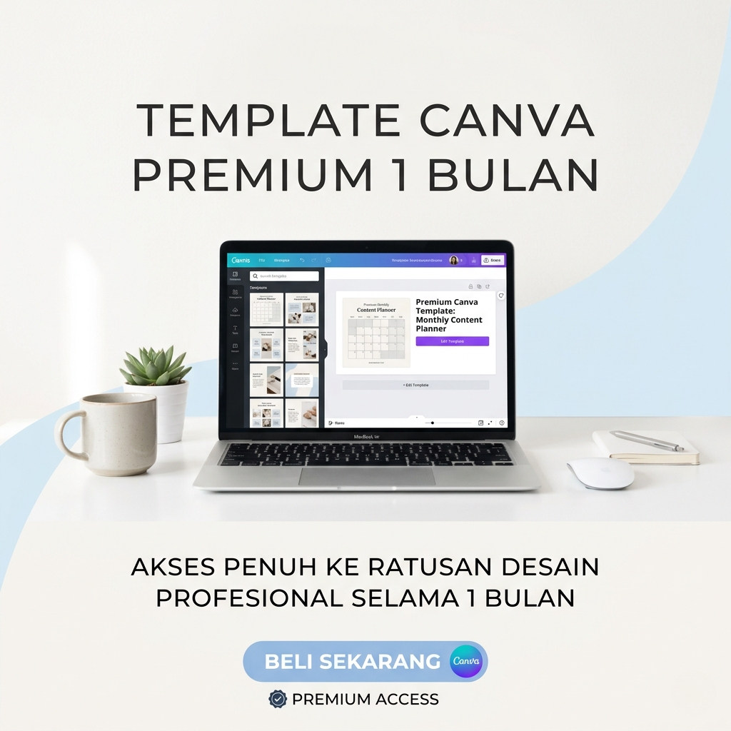 [ 1 Bulan ] Template Canva Premium Invite