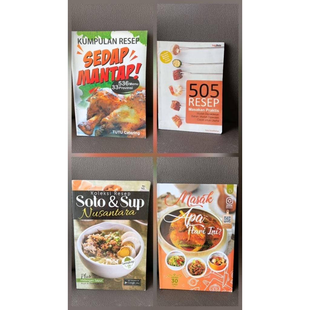 buku resep masakan tebal