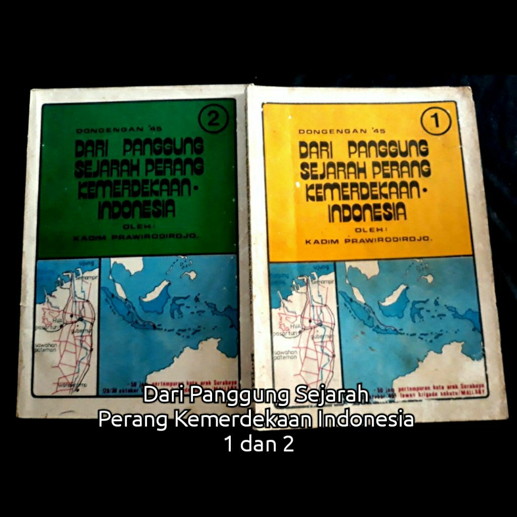 buku langka sejarah kemerdekaan RI DARI PANGGUNG SEJARAH PERANG KEMERDEKAAN • INDONESIA
JILID 1 dan 