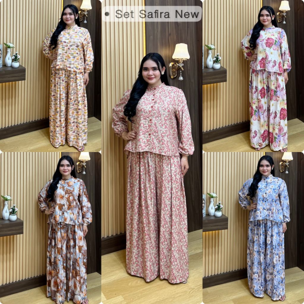 ONESET ARABELA/ONESET SAVIRA BABYDOLL/SET RAYON PREMIUM/SETELAN KULOT RAYON MOTIF BUNGA/SET BAJU TID