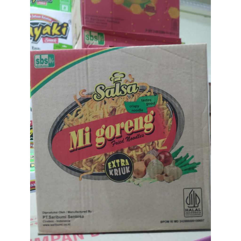 SNACK SALSA MIE GORENG 1 DUS ISI 80 BUNGKUS