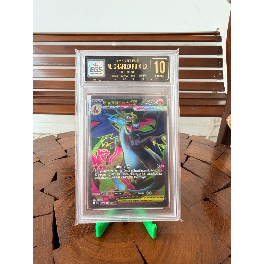 M. Charizard X Ex 121/103 SR Indonesia EGS Grading