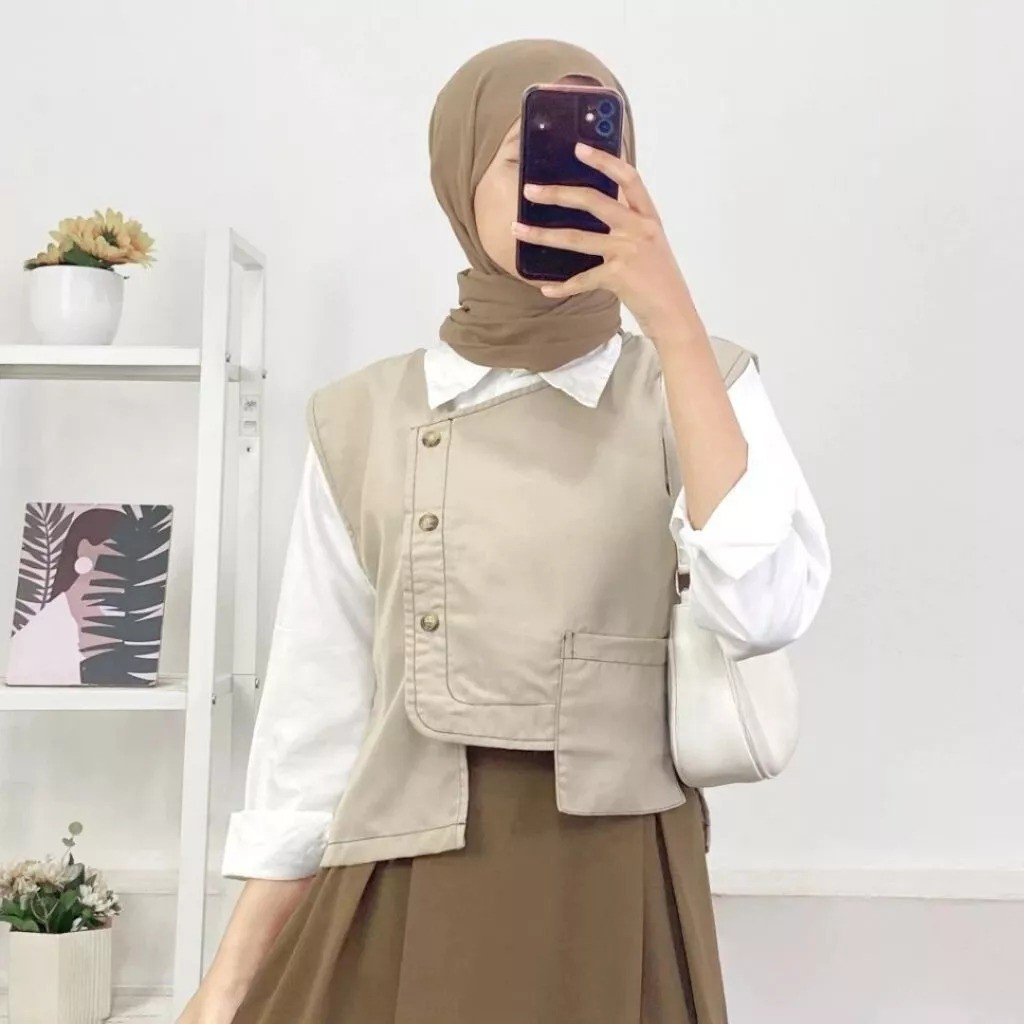 ANB - ZJD COVI ROMPI / ROMPI WANITA / ATASAN WANITA MODEL KEKINIAN / BAJU WANITA / ELODIE VEST