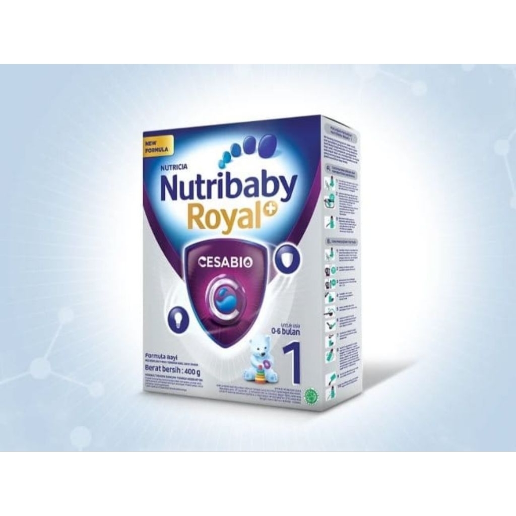 Susu Formula Bubuk Nutrilon Royal+ Cesabio 1 400g untuk Bayi 0-6 Bulan