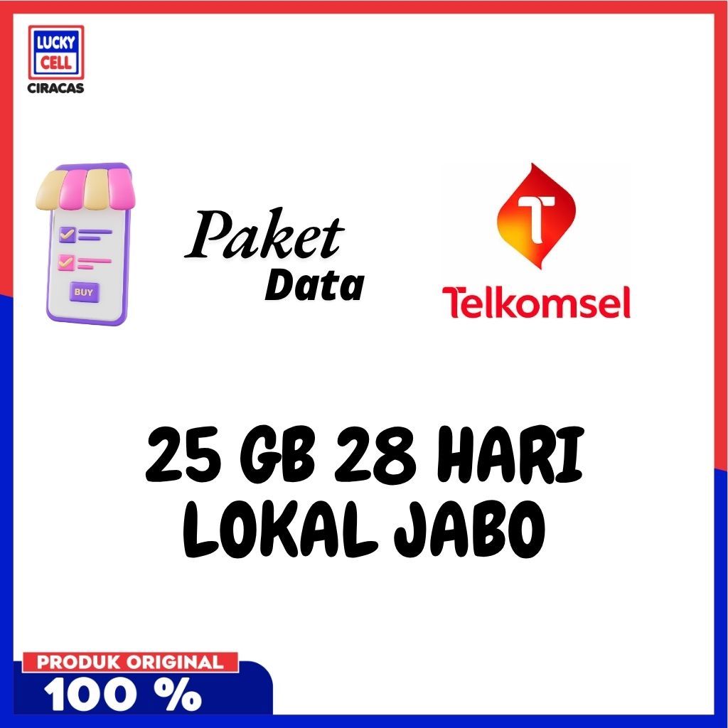Voucher Data Telkomsel 25 Gb 28 Hari Jabodetabek - Lucky Cell Voucher Ciracas