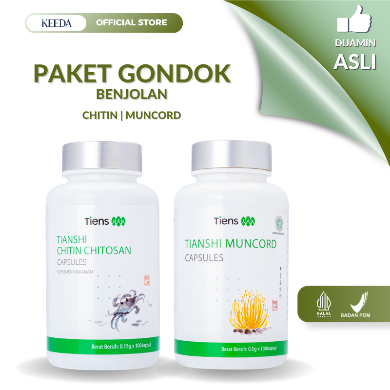 Tiens Paket Penderita Gondok Benjolan Bisul - Nutrisi Herbal Tianshi Muncord & Chitosan
