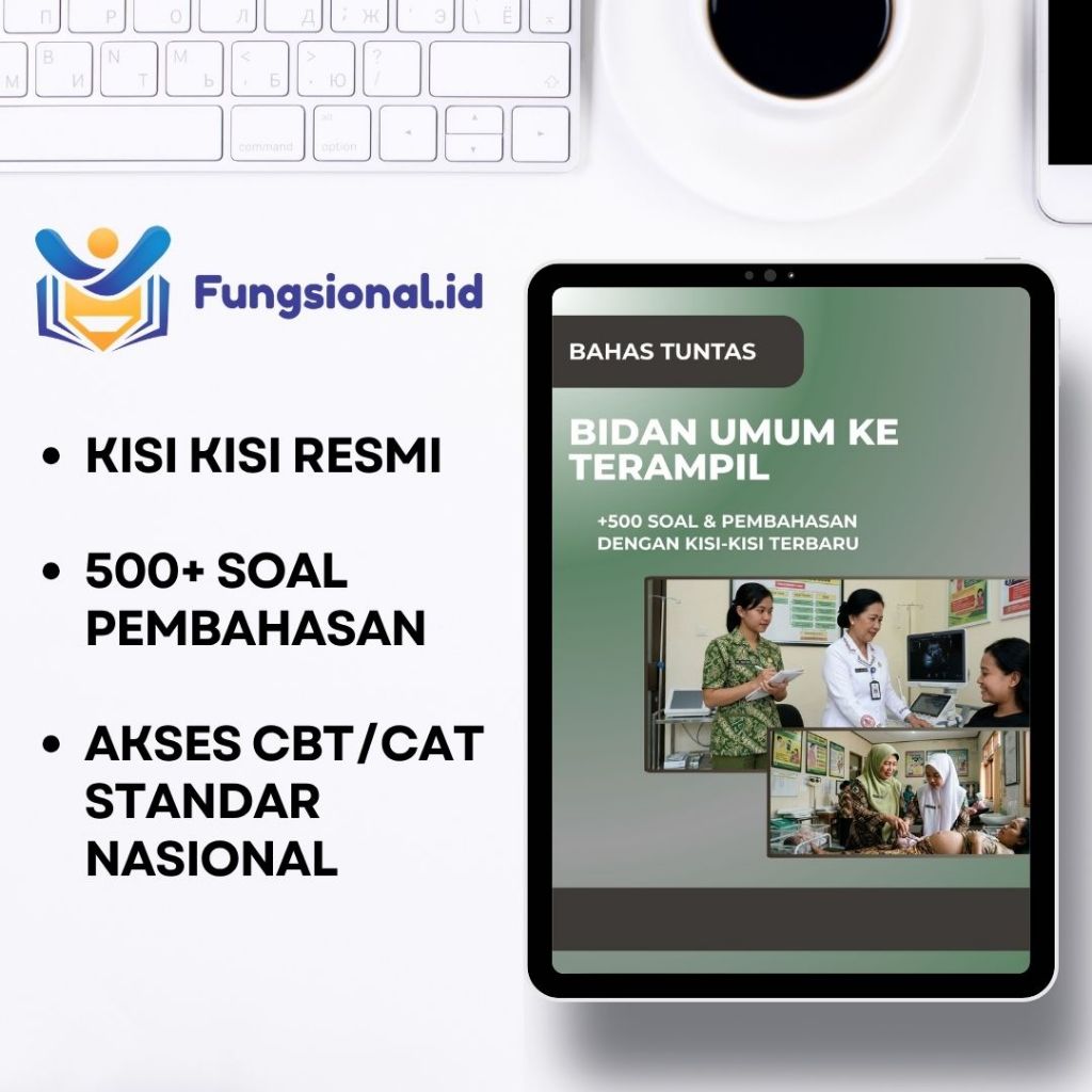 Bank Soal Bidan Umum ke Terampil + Kunci Jawaban - PPPK CPNS Uji Kompetensi/Ujikom/UKOM - CBT/CAT Mo