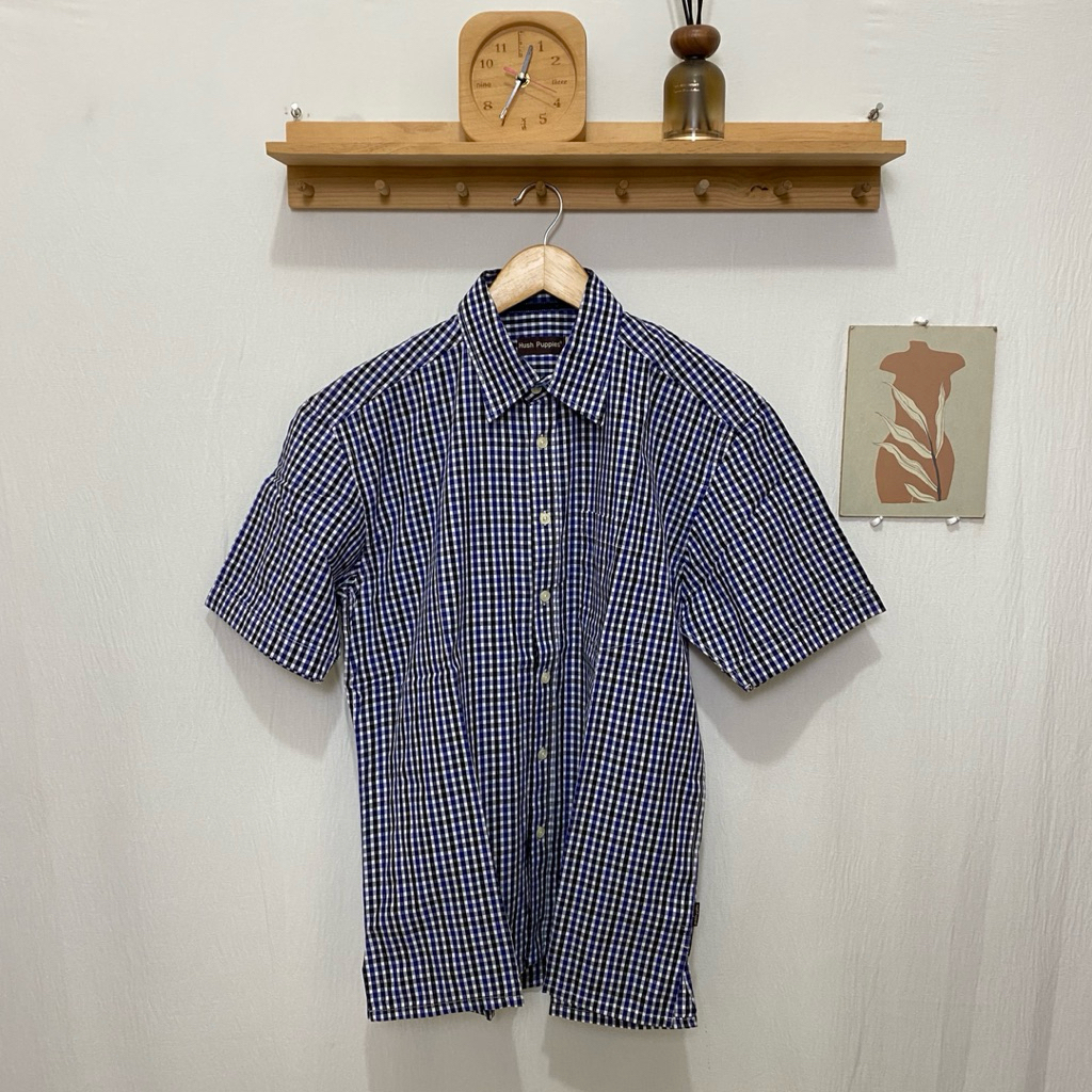 kemeja pendek pria Giordano original size M kondisi bagus