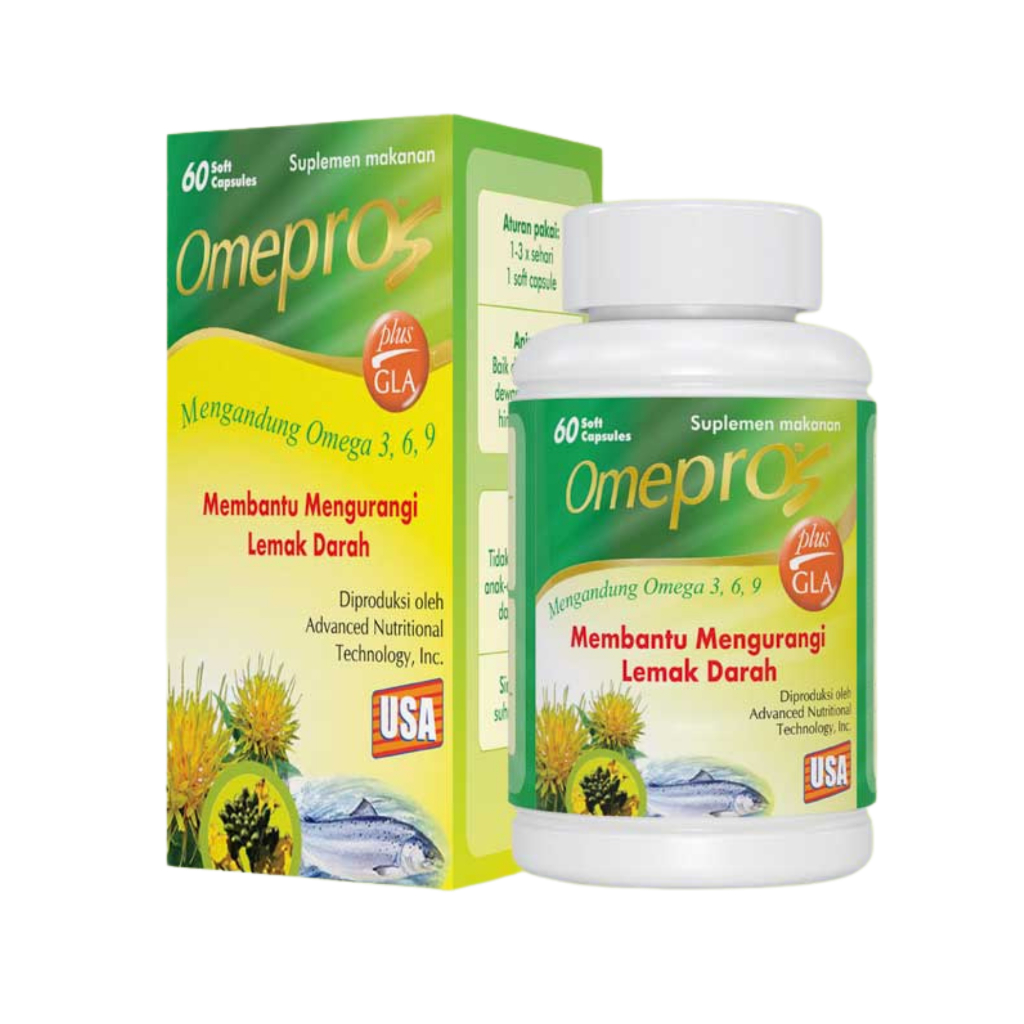 Omepros 1 Botol isi 60 Soft Capsul/ Minyak Ikan