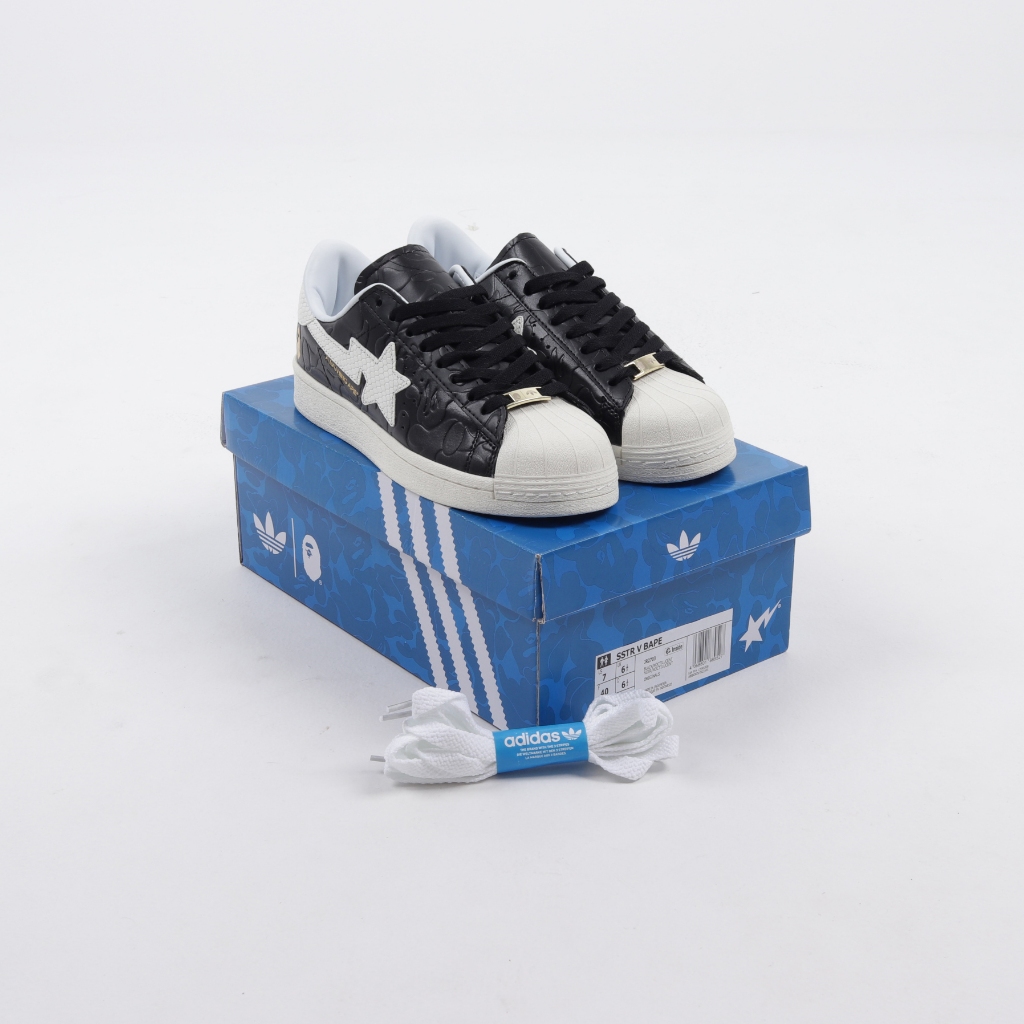 (SLKCK) Sepatu Sneakers Adidas Superstar Atmos X Bape 25th Anniversary