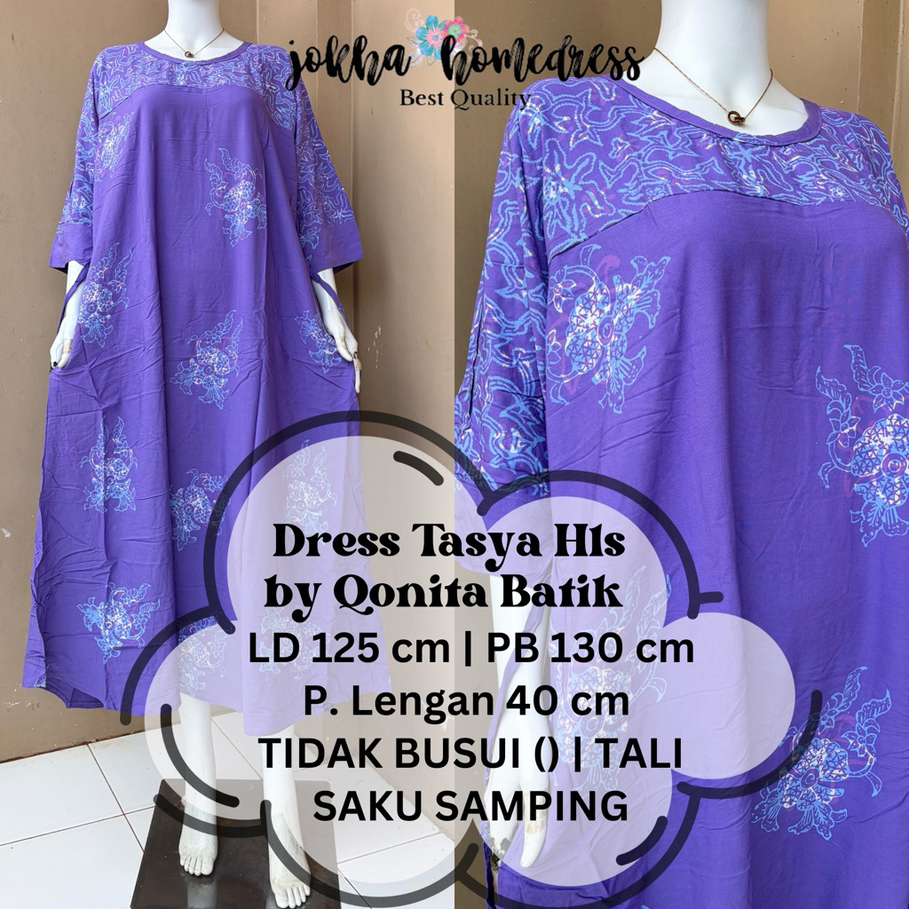 Dress Batik Tasya Jumbo by Qonita Batik Pekalongan Ori 100%