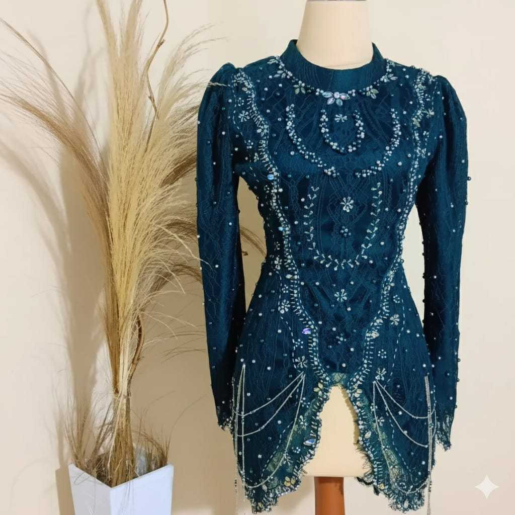 Kebaya Mewah Bahan Brokat Canthili Premium Kebaya Lamaran Wisuda