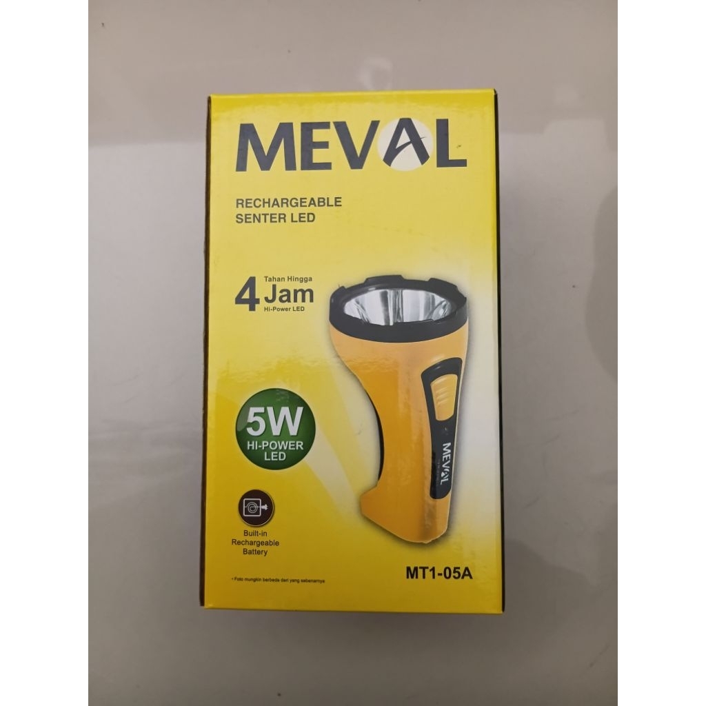 Lampu Senter Meval/Rechargeable senter Led/MT1-05A