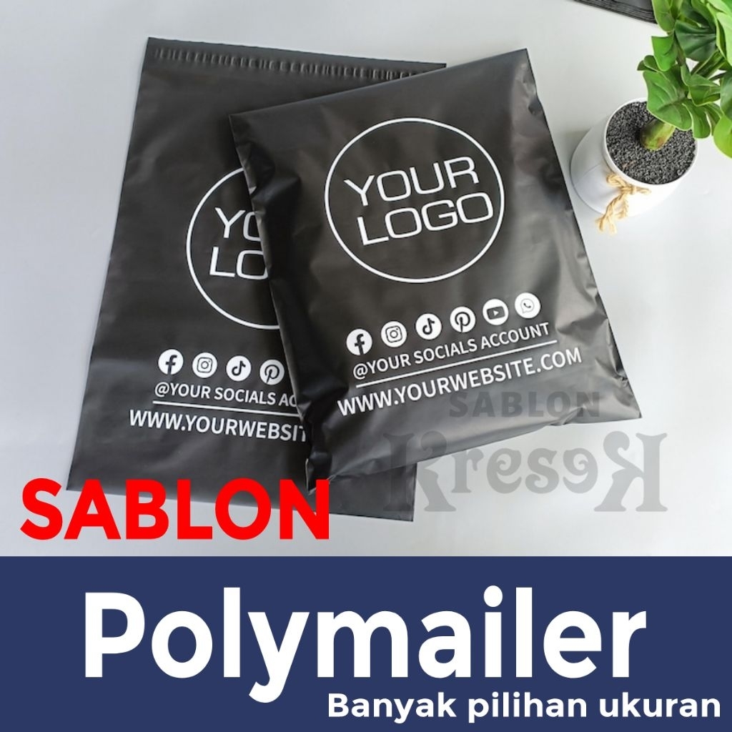 Plastik polymailer custom sablon plastik polymailer sablon plastik packing murah