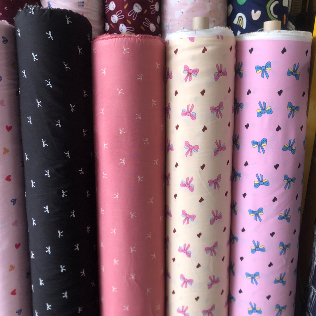 Katun Rayon Viscose | Katun Rayon Lembut Kain Rayon Motif Bahan Katun Rayon Meteran Rayon Motif Rayo