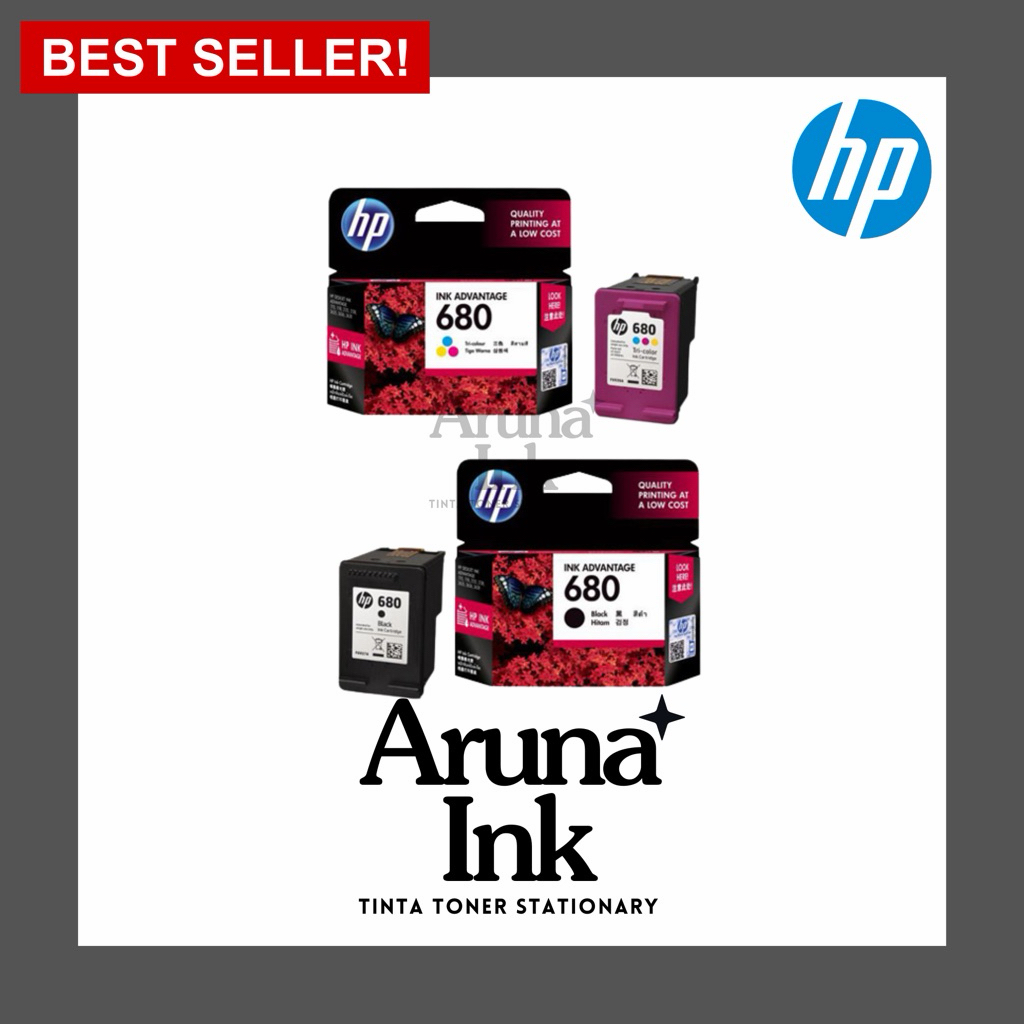 HP 680 Ink Cartridge Original Black Color DeskJet 2135 3635 3835 1115