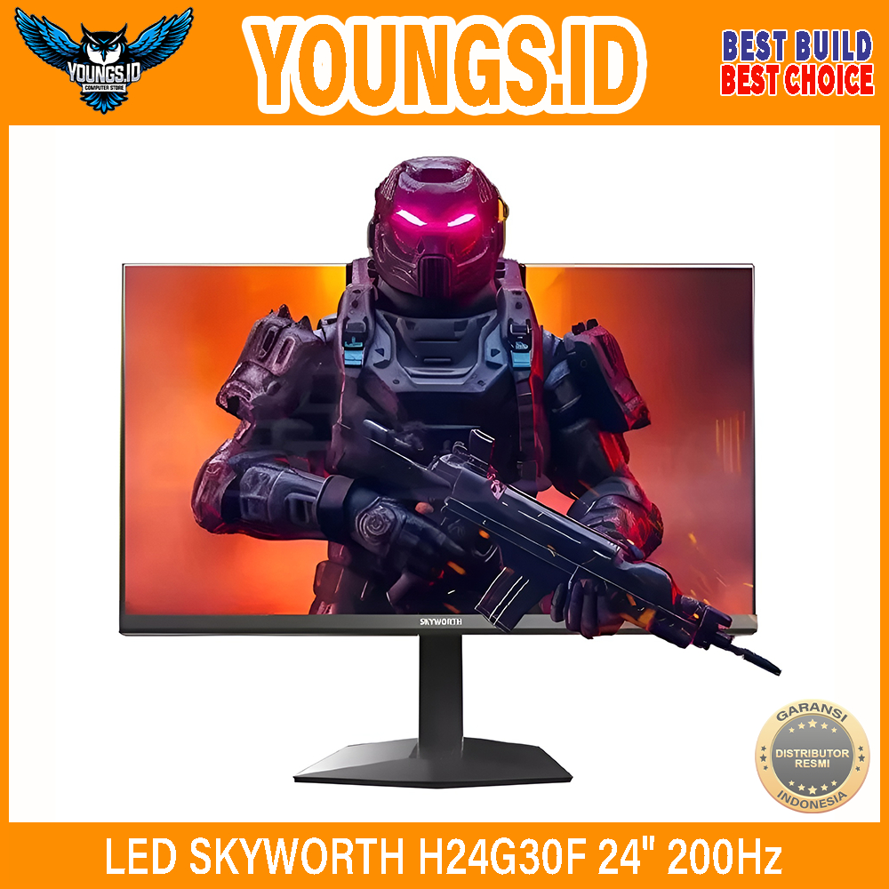 LED SKYWORTH H24G30F 24" 200Hz IPS Gaming Monitor 24 Inch