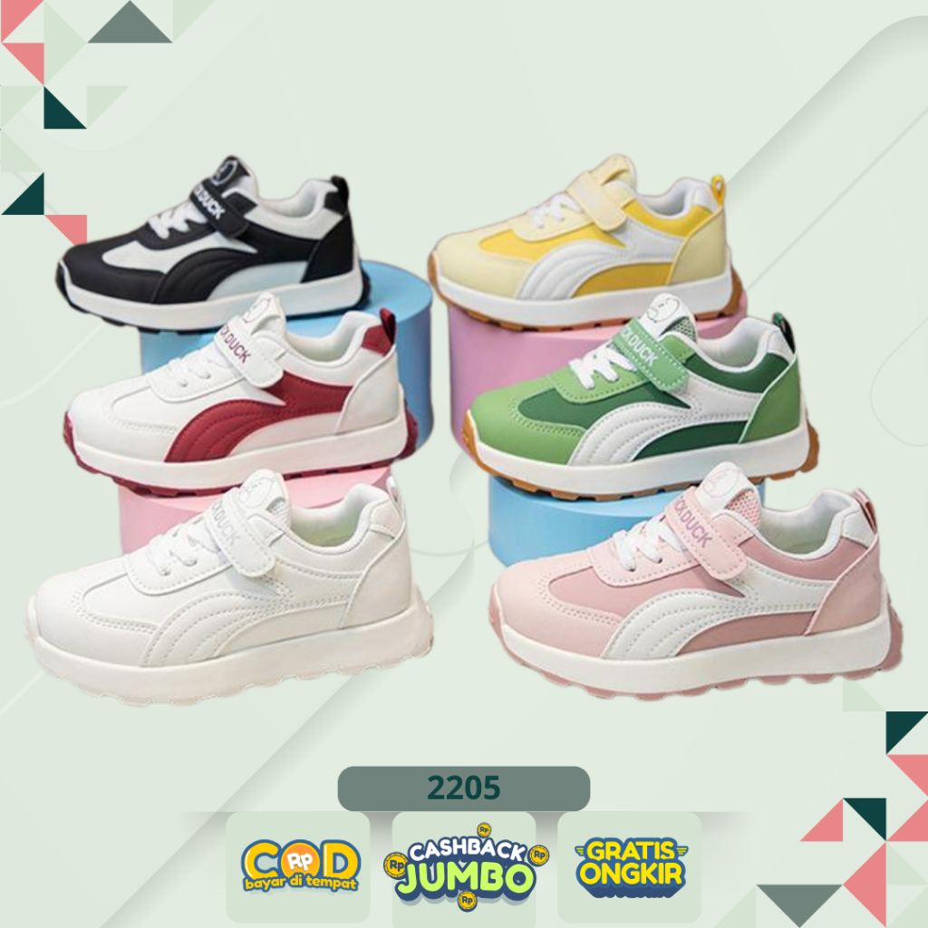 [Sneakers Anak 3-11 Tahun] LITTLE BEAR SALE 5.5 Sepatu Anak Sekolah Premium Casual Cewek Cowok YNSS2