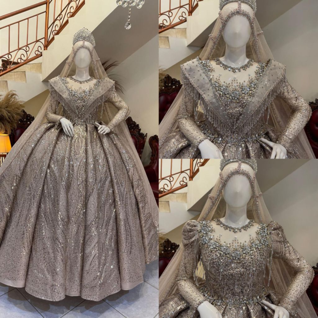 gaun pengantin | ballgown pengantin | gaun pengantin premium | gaun pengantin mewah | gaun pengantin