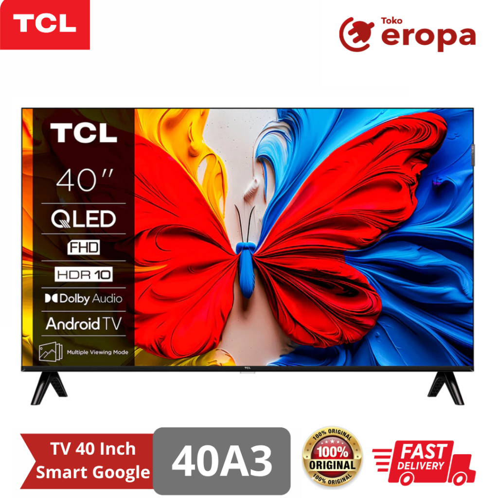 TV 40 Inch Smart Google TV TCL 40A3