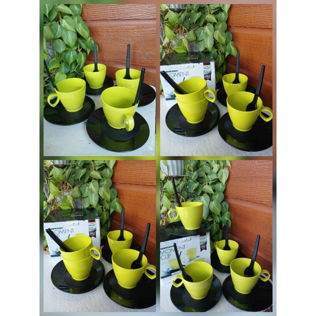 Moment cup tupperware hijau jadul / cangkir teh tupperware  jadul / cangkir kopi tupperware  jadul