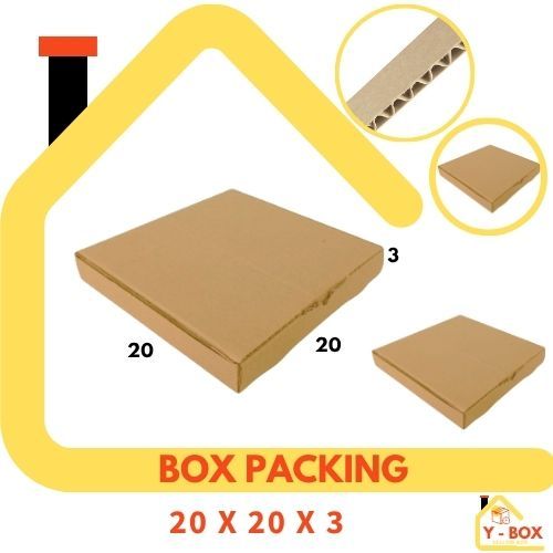 Kardus 20x20x3 LD Kardus Pizza Box Gelang lipatan depan Dus Hampers Kotak Kemasan Box Aksesoris Kart