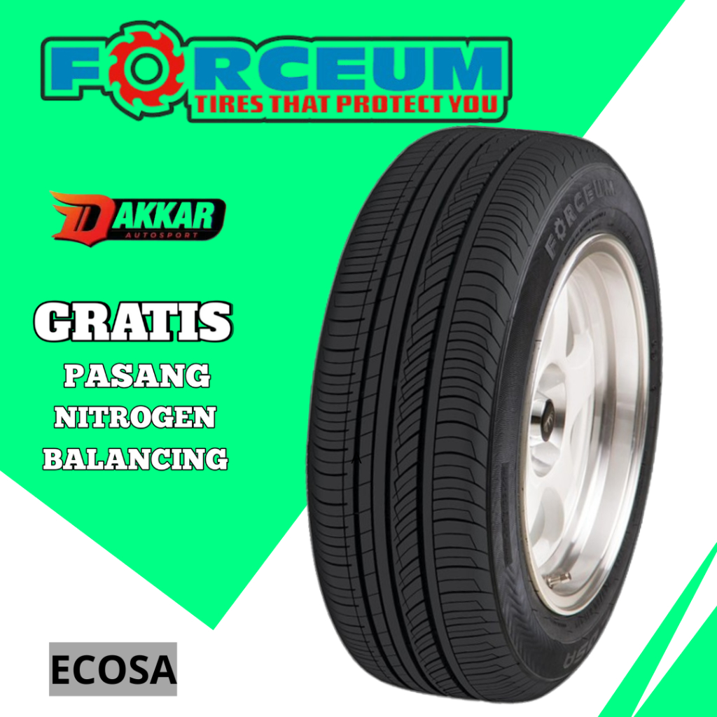 BAN FORCEUM ECOSA 175 65 R14 BAN MOBIL TUBELESS RING 14 BARU UKURAN 175 65 14