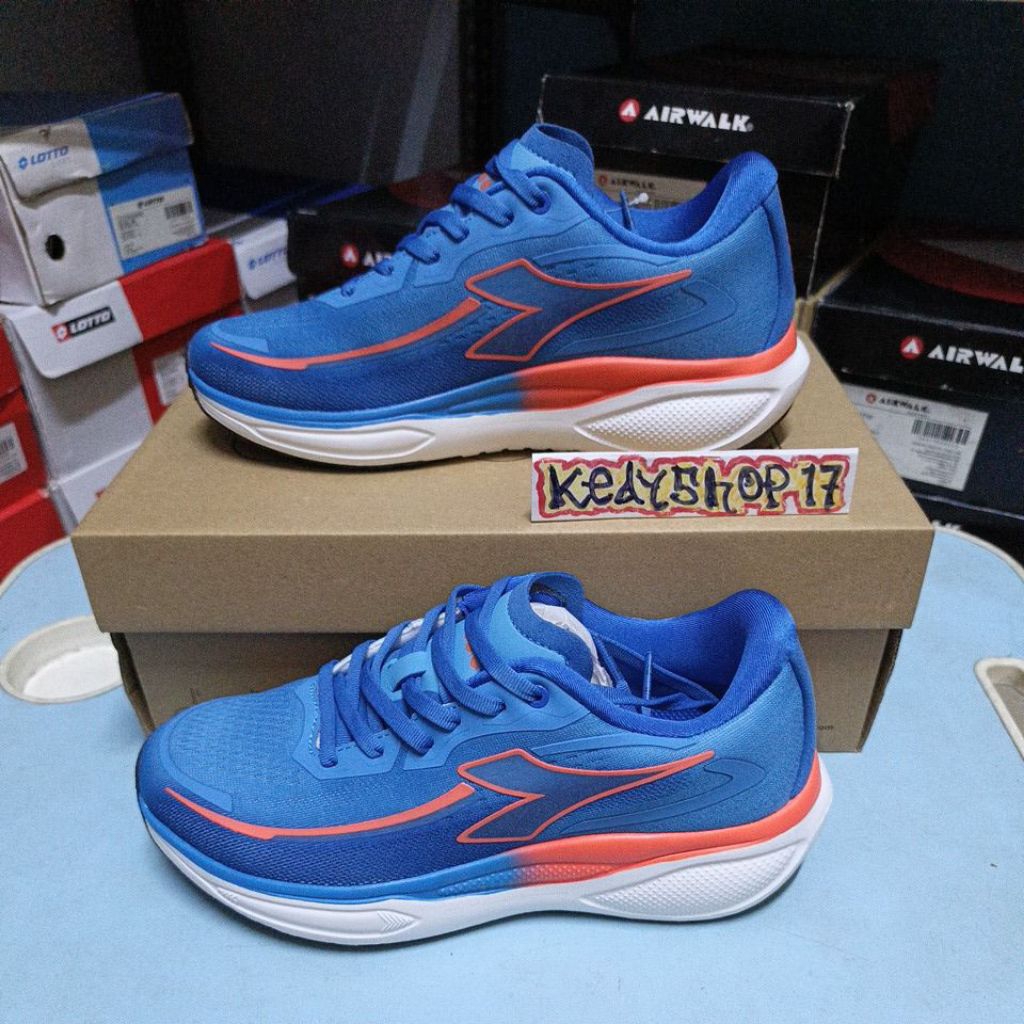 Sepatu Olahraga Diadora Plueto blue Original Resmi sport station.
