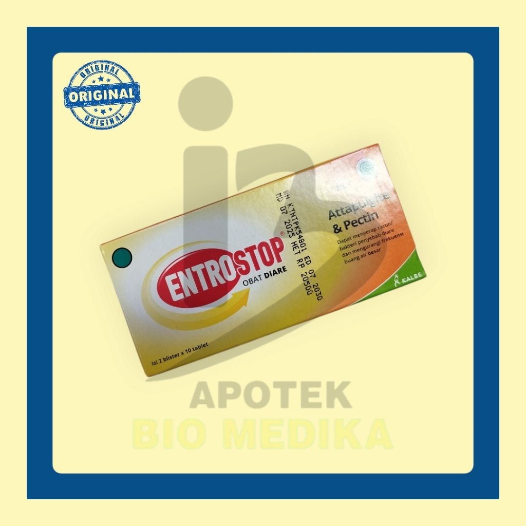 ENTROSTOP TABLET ECER/BOX OBAT WARUNG ECER MURAH